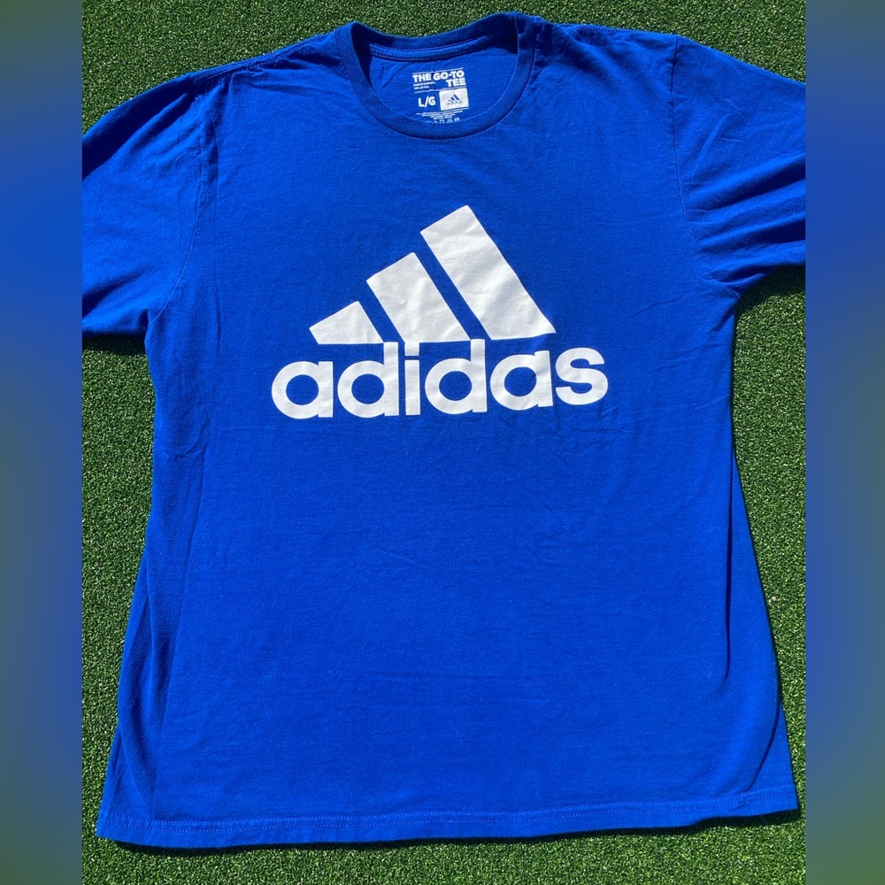 Adidas Blue Tee - Large